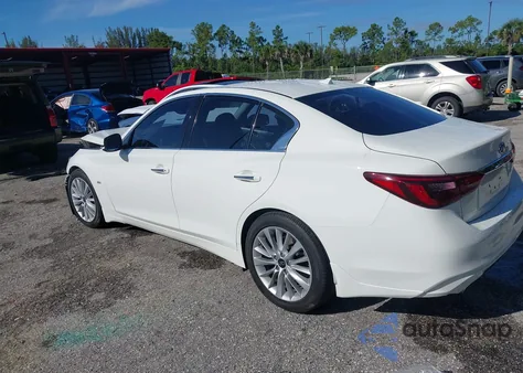 2019 Infiniti Q50 3.0T Luxe from USA, damaged, VIN JN1EV7AP8KM541677